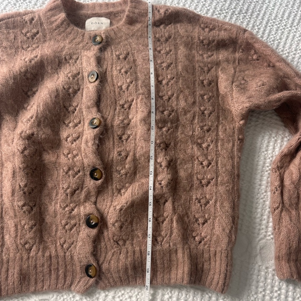 Doen Pink Wool Cardigan - Picture 3 of 5